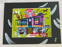 PeeWee’s Spookhouse- Hand Decorated Print 