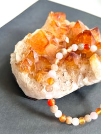 Image 1 of For Fertility: Moonstone, Carnelian, & Rose Quartz Bracelet