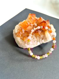 Image 2 of For Fertility: Moonstone, Carnelian, & Rose Quartz Bracelet