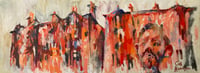Image 2 of Twin Tenements - Acrylic on Canvas