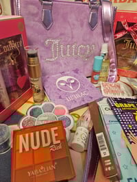 Image 2 of Angelas Custom RESERVED Juicy Couture String of Pearls Tote Makeup Bundle 
