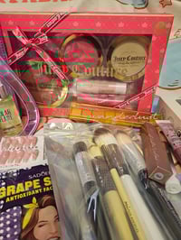 Image 6 of Angelas Custom RESERVED Juicy Couture String of Pearls Tote Makeup Bundle 