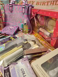 Image 7 of Angelas Custom RESERVED Juicy Couture String of Pearls Tote Makeup Bundle 