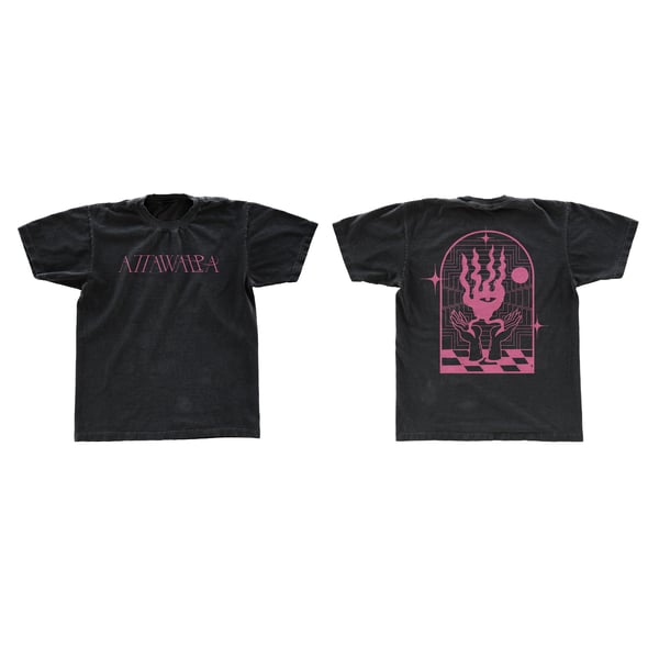 Image of Attawalpa Pink on Black T shirt