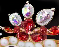 Image 5 of Giantgem - PINK Heavily jewelled Ruby heart T shirt