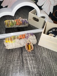 Image 2 of Tigers Eye and Garnet Pendant 