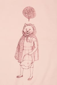 Image 2 of Red Riding Wolf Organic Cotton Dropped Shoulder Sweatshirt