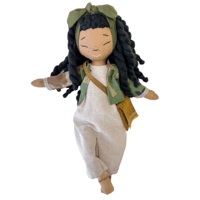Image 1 of Gracie Handmade Linen Doll (PREORDER - THIS ITEM WILL SHIP ON OR BEFORE JULY 30TH, 2025)