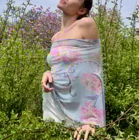 Image 2 of Poncho | Blue Floral