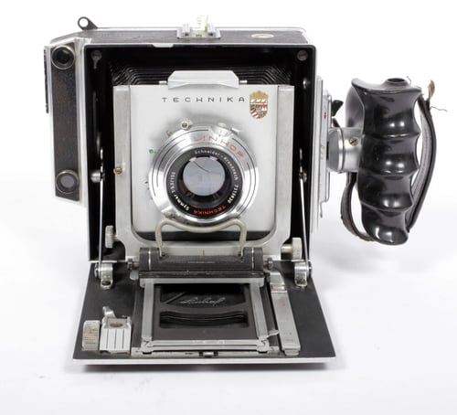 Image of Linhof Super Technika IIIP 4X5 field camera w/ 150mm+270mm lenses +film +holders #0398