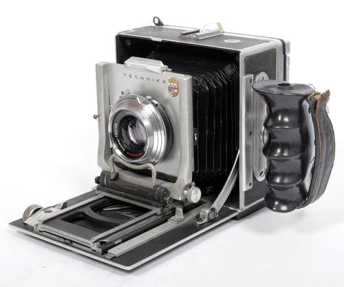 Image of Linhof Super Technika IIIP 4X5 field camera w/ 150mm+270mm lenses +film +holders #0398