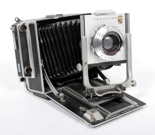 Image of Linhof Super Technika IIIP 4X5 field camera w/ 150mm+270mm lenses +film +holders #0398