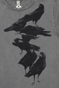 Image 5 of Crow Organic Cotton Rolled Sleeve T-shirt
