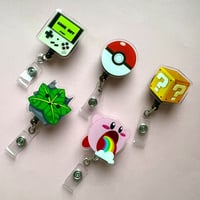 Image 1 of Nintendo Retractable Reel Badges