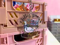 Image 2 of Silly Goose Book Club Keychain