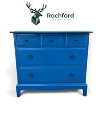 Image 1 of Stag Minstrel 3 over 2 Chest Of Drawers In Cobalt Blue