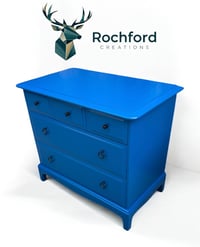 Image 2 of Stag Minstrel 3 over 2 Chest Of Drawers In Cobalt Blue