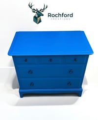 Image 4 of Stag Minstrel 3 over 2 Chest Of Drawers In Cobalt Blue
