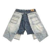 Image 2 of Stacked Wrangler Denim Shorts