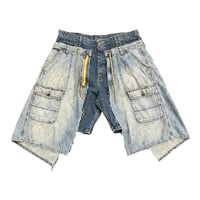 Image 1 of Stacked Wrangler Denim Shorts