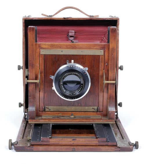 Image of Folmer Schwing Century Universal 8X10 Field camera with 300mm lens + holder #0411