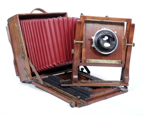 Image of Folmer Schwing Century Universal 8X10 Field camera with 300mm lens + holder #0411