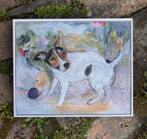 Image of Dog and ball