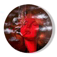 Image 1 of “RED HEAD” ORIGINAL PAINTING BY NIKITA ROSALIND 10”x10”