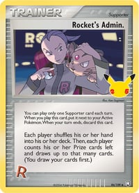 Rocket's Admin. - 86/109 / Classic Collection - Near Mint