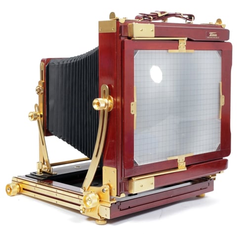 Image of Tachihara light 8X10 Field camera with 300mm F5.6 MC lens + holder #0418