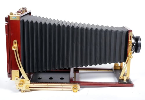 Image of Tachihara light 8X10 Field camera with 300mm F5.6 MC lens + holder #0418