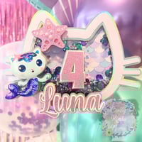 Image 1 of Mercat Gabby Cat Playhouse Inspired Custom Cake Topper