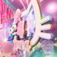 Image 2 of Mercat Gabby Cat Playhouse Inspired Custom Cake Topper