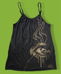 Image 1 of “EYE” BLEACH PAINTED DRESS LARGE