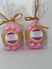 Image 1 of It’s All About Rose Massage Body Bar with dried rose petals and buds 
