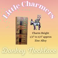 Image 2 of Little Charmers Donkey Necklace