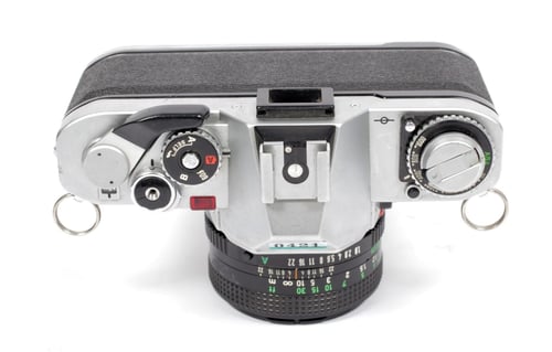 Image of Canon AV-1 35mm SLR Film Camera with 50mm F1.8 lens TESTED #0421