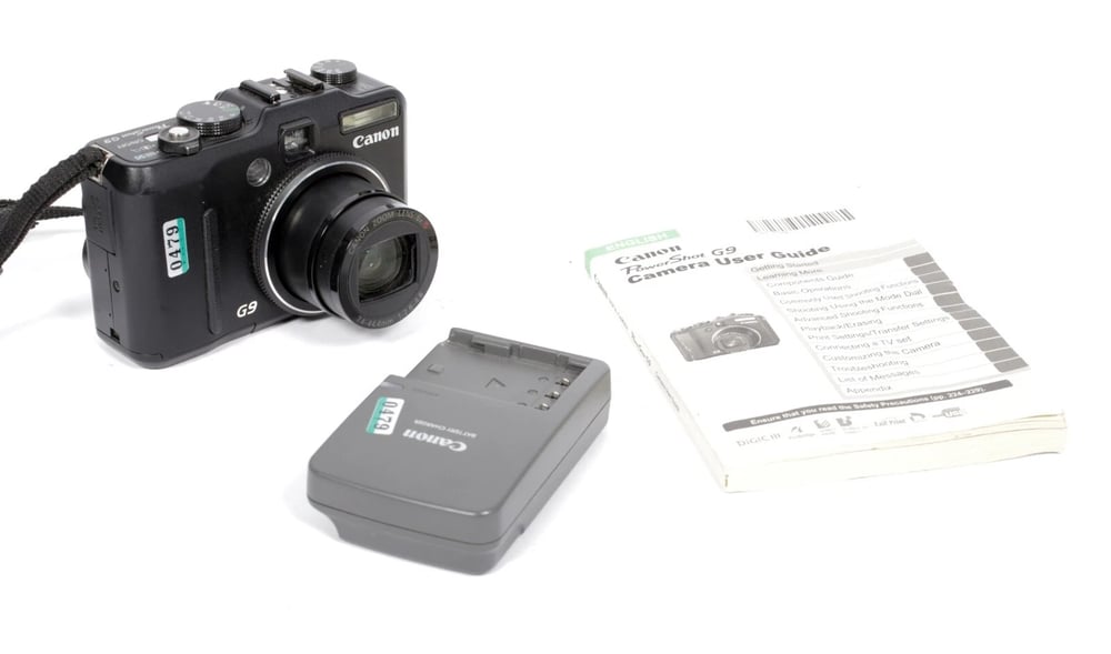 Image of Canon PowerShot G9 digital camera *TESTED* NEW BATTERY + CHARGER #0479