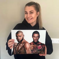 Original drawing of Chris Eubank Jr & Conor Benn