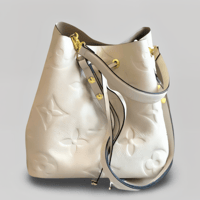Image 1 of Monogram Luxe Drawstring Tote – Soft Structure Series