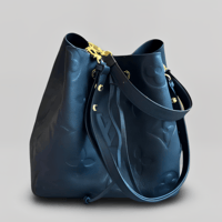 Image 2 of Monogram Luxe Drawstring Tote – Soft Structure Series