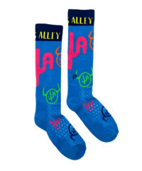 Cactus Alley-Moo Cactus Blue Performance Socks