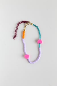 Image 3 of Hearts & Beads colorful bracelet with extender 3