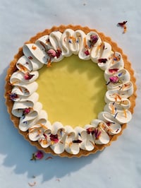 8-inch Flower Crown Lemon Cream Tart [GF available]