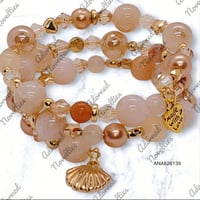Image 1 of ANA826139 - Natural Champagne Memory Wire Bracelet