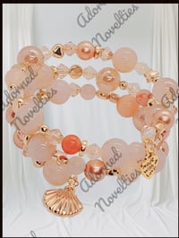 Image 2 of ANA826139 - Natural Champagne Memory Wire Bracelet