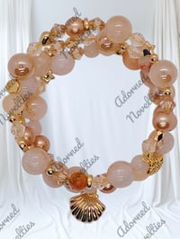 Image 3 of ANA826139 - Natural Champagne Memory Wire Bracelet