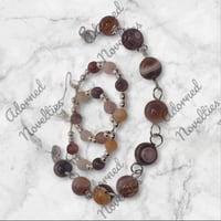 Image 2 of ANA826140 - Natural Persian Gulf Agate Bracelet Set