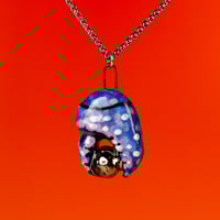 Blue Crab Claw Necklace