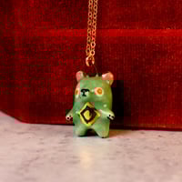 Diamond Bear Necklace
